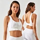 Plus Size Women Running Push Up Shockproof Sports Top Sexy Fitness Yoga Bra With Zipper