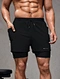 2 in 1 sport shorts men