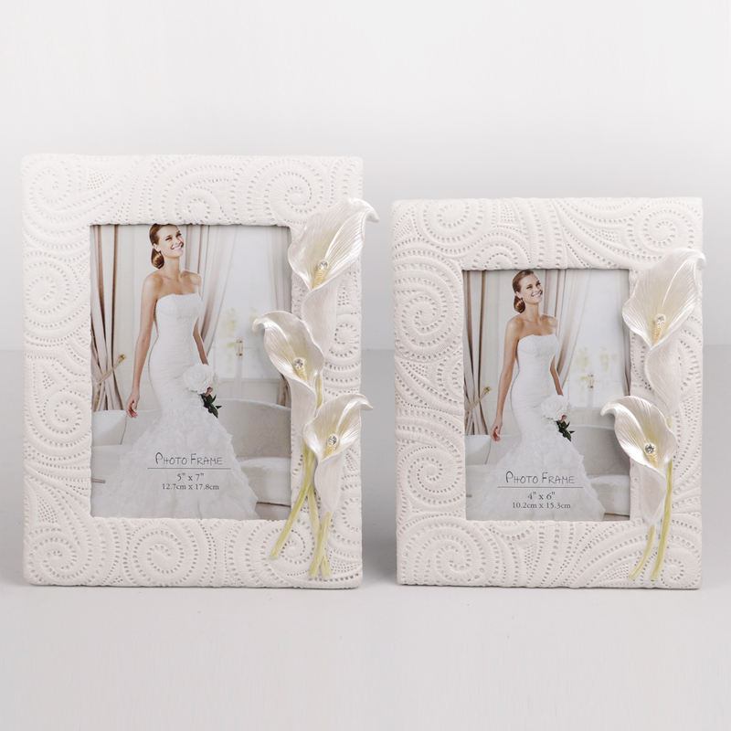 Wedding Frame with Rose and Pearl
