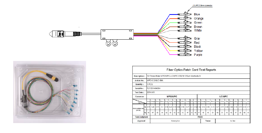 MPO to LC Patch Cord