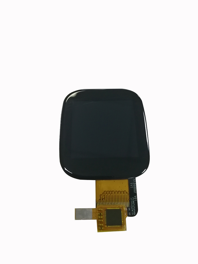 Real shot front of small lcd screen