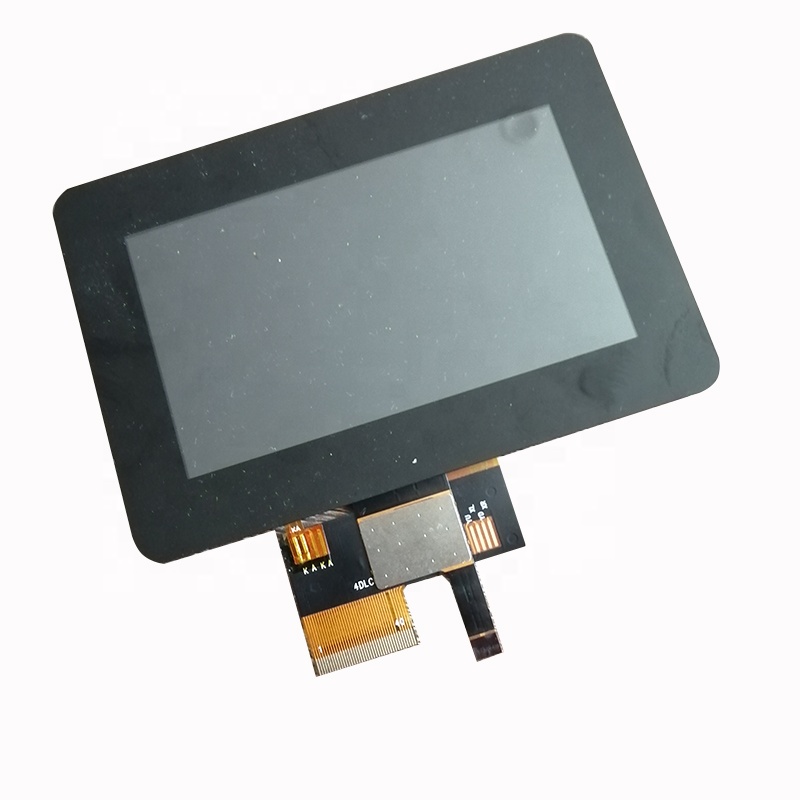 Real shot front view of capacitive lcd screen