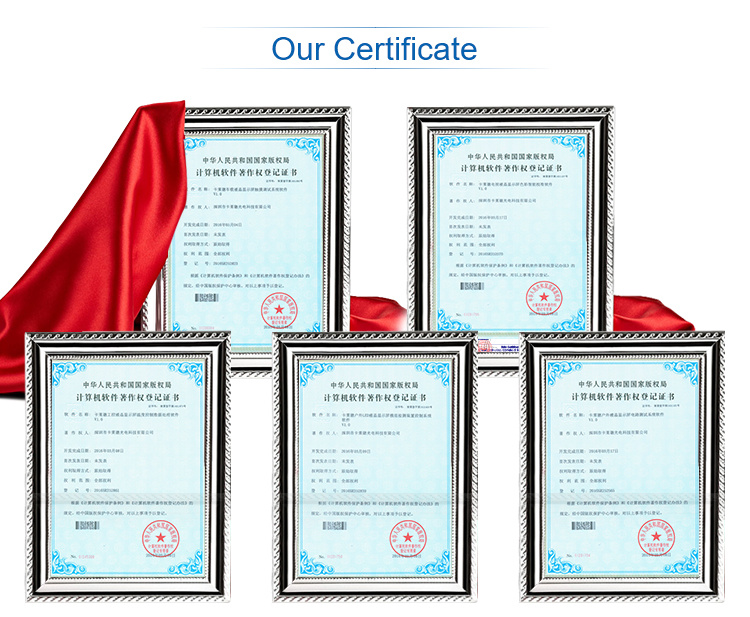 The certificate about tft lcd display module