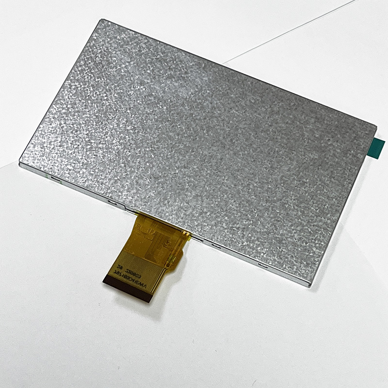 Real shot back view of 7 inch custom lcd module