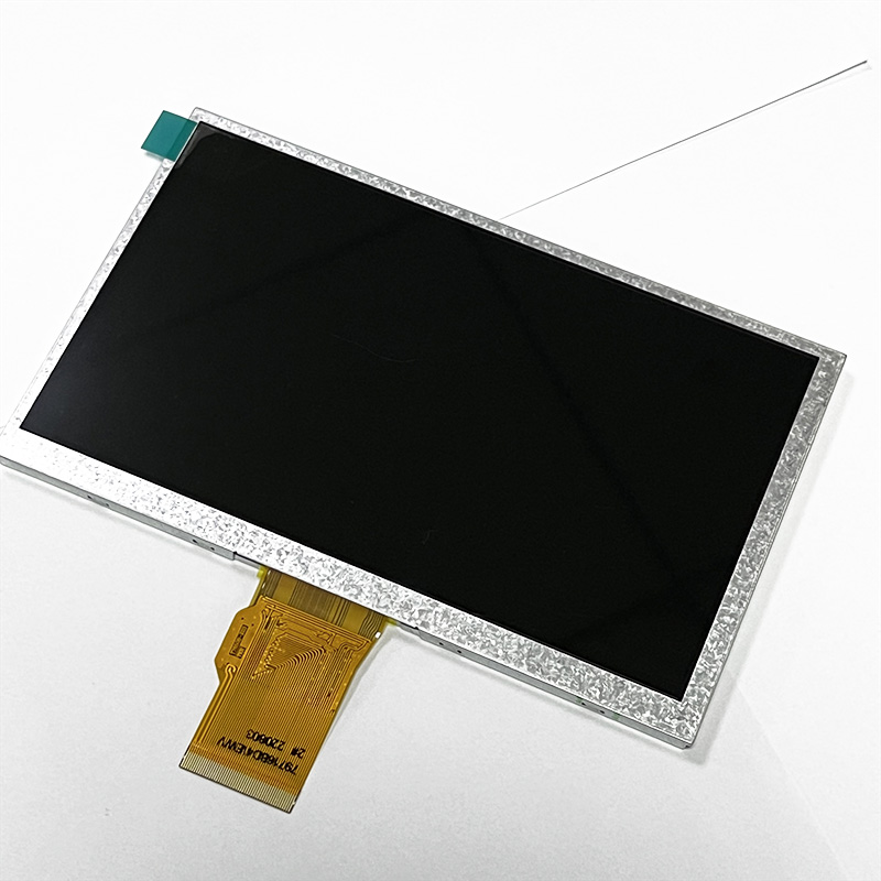 Real shot front view of 7 inch custom lcd module