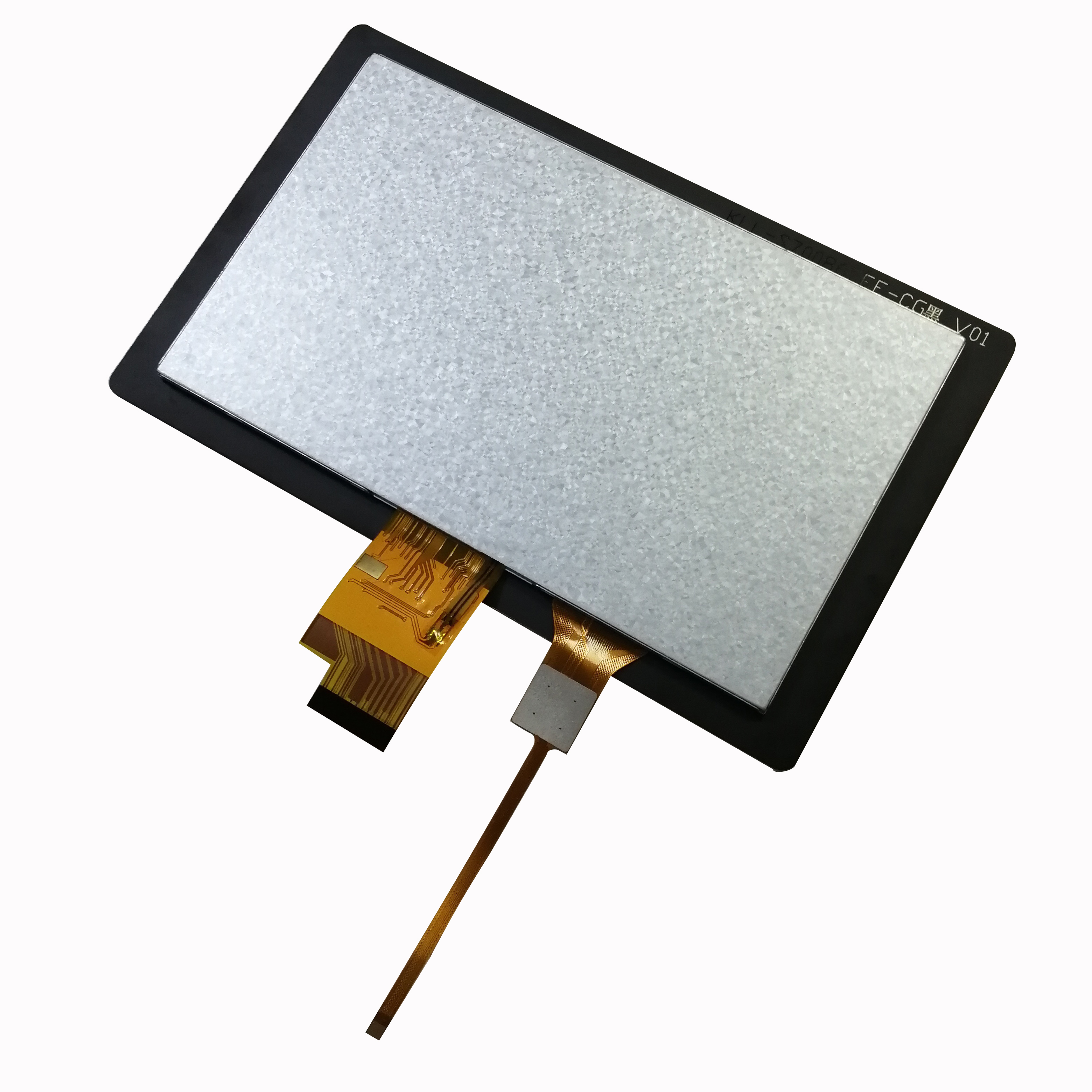 Real shot back view of 7 inch industrial lcd