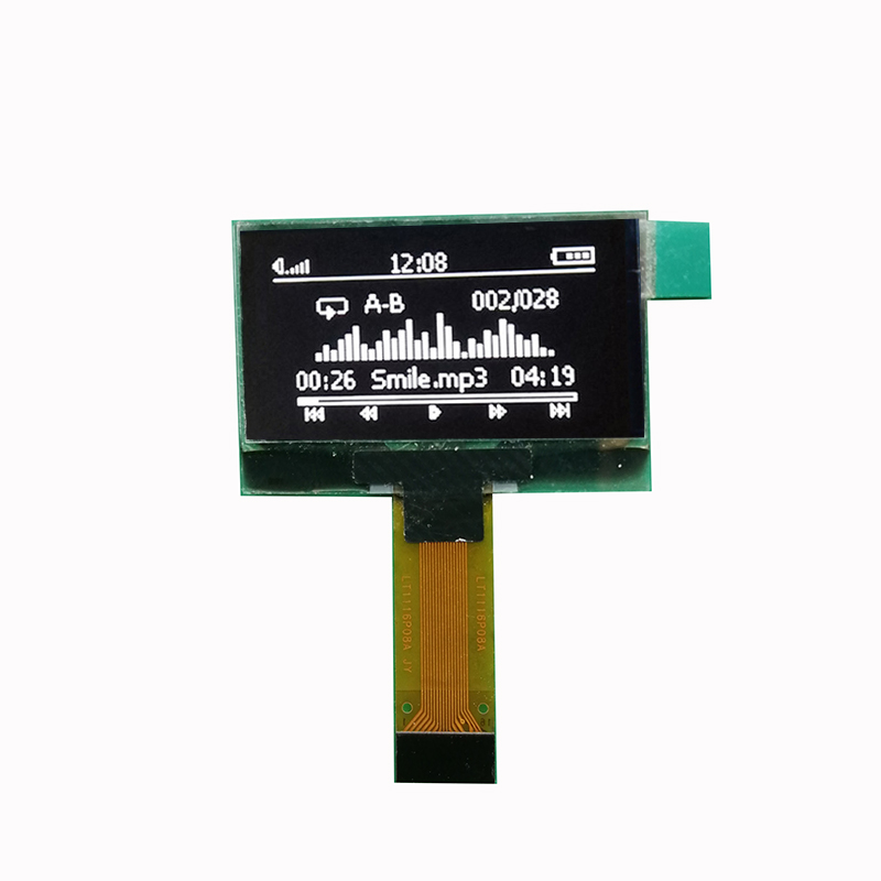 The real shot front view of PM OLED 1.3 inch