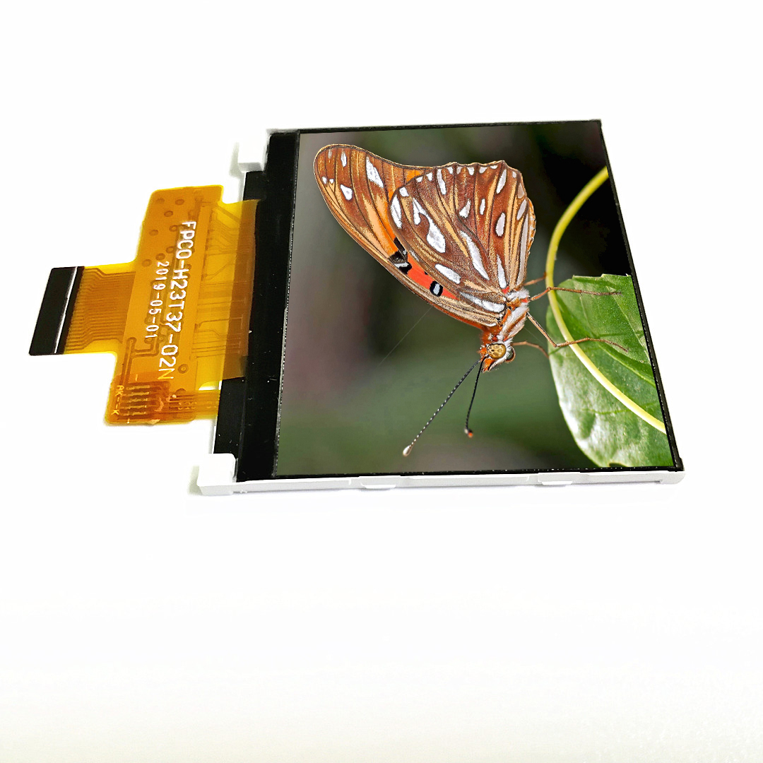 The real shot side view of 320x240 lcd module
