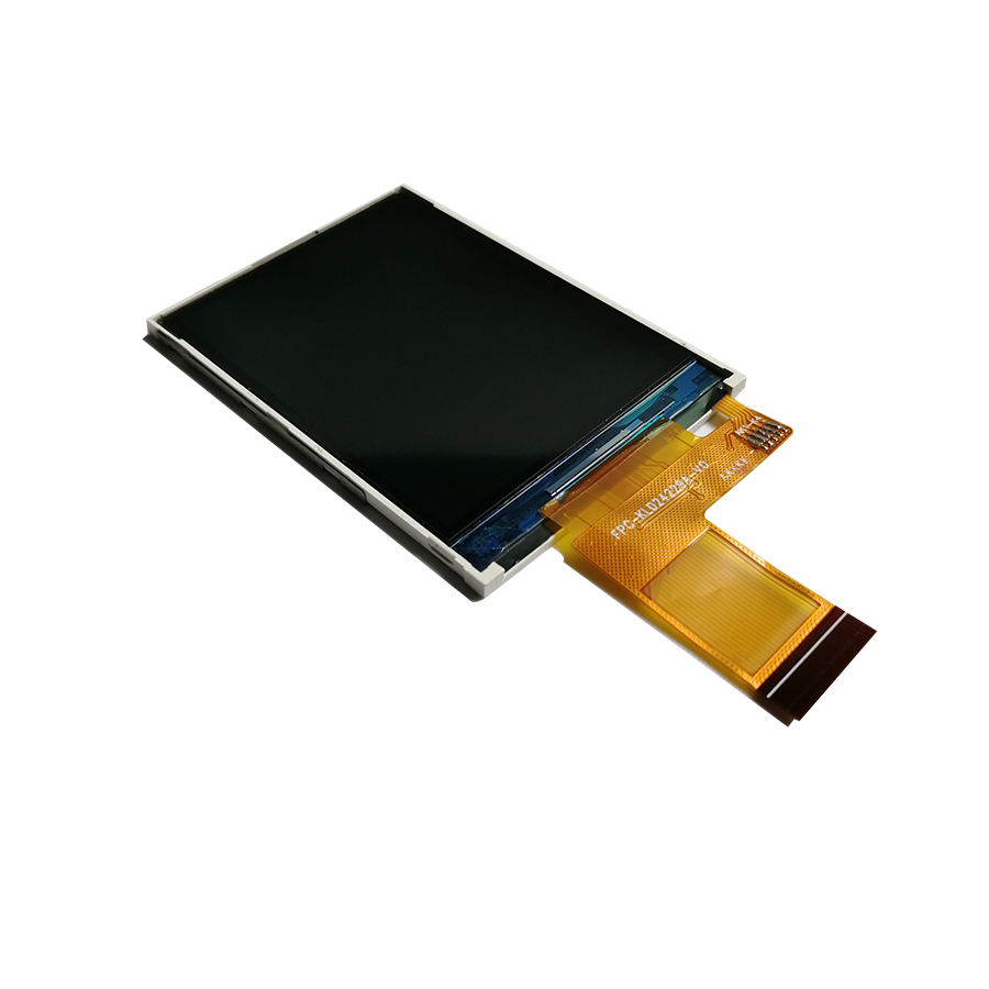 Real shot front view of 2.4 inch lcd screen