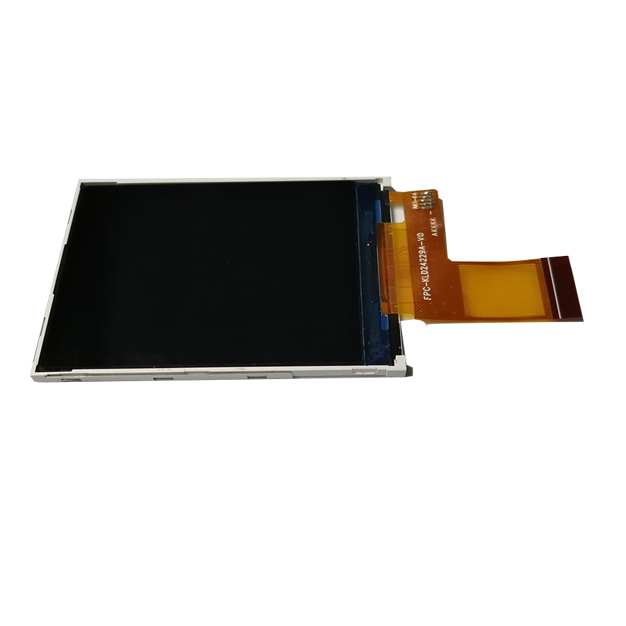 Real shot side view of 2.4 inch lcd screen