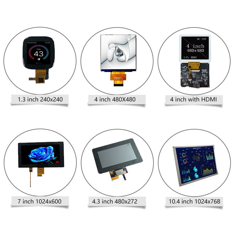 1.3 Inch small size square screen for Wearable Smartwatch