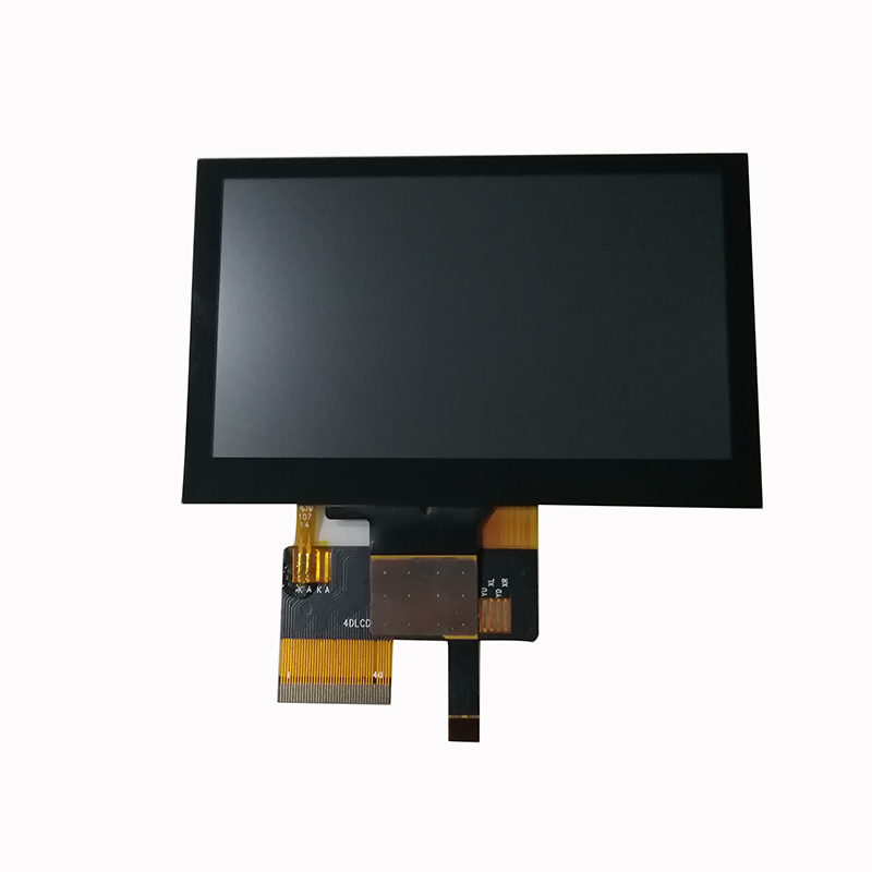 Real shot front view of high brightness lcd