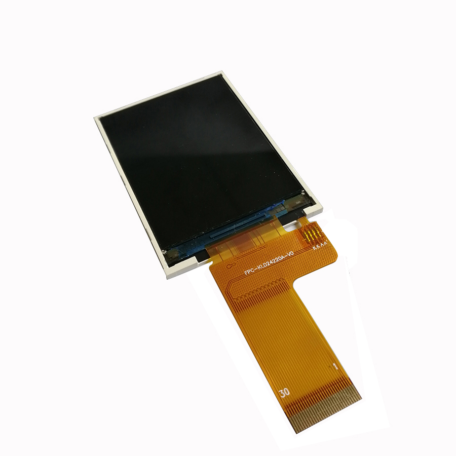 Real shot front view of RGB interface lcd display