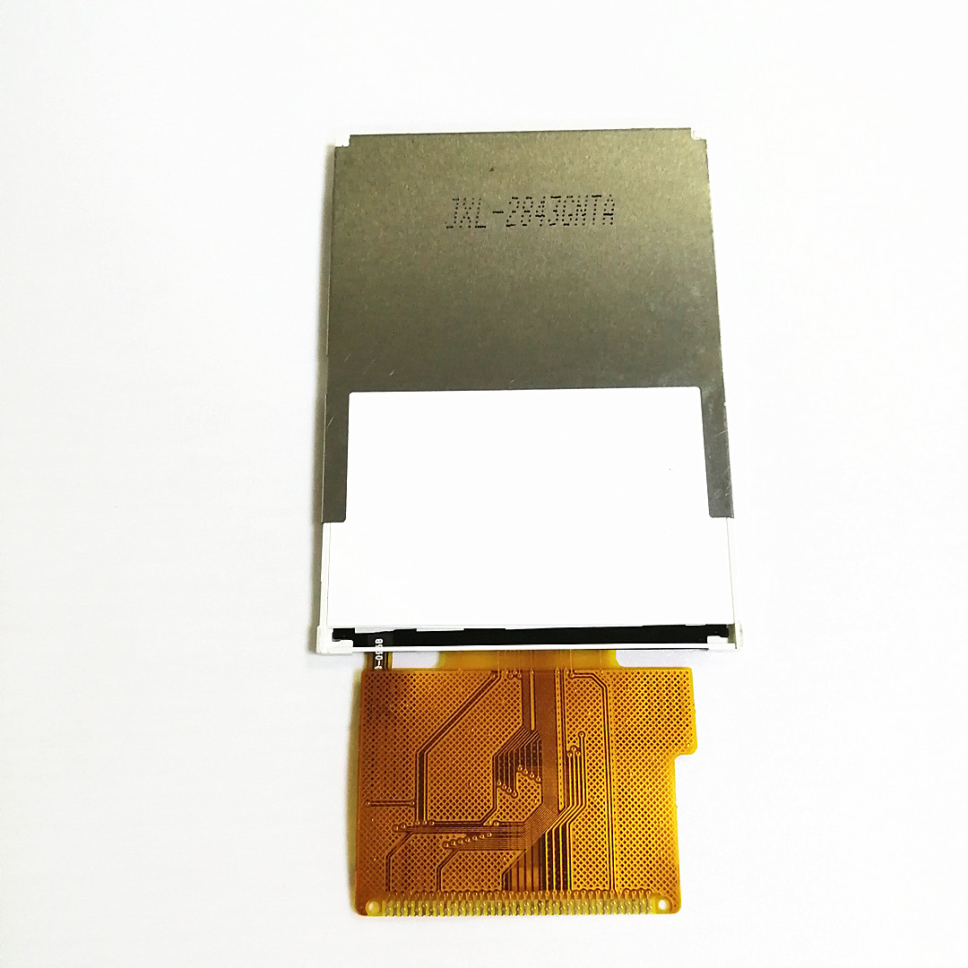Real shot back view of touch screen display
