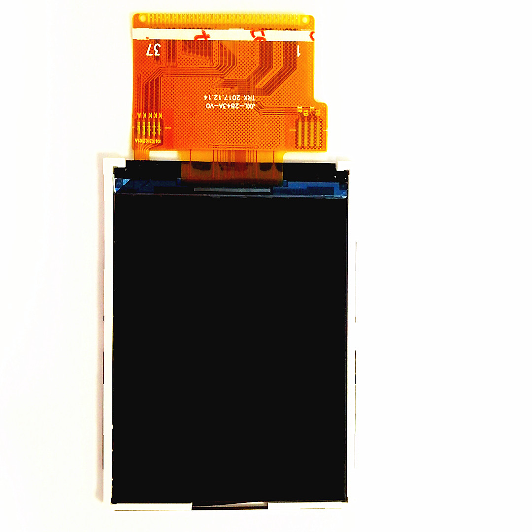 Real shot front view of touch screen display