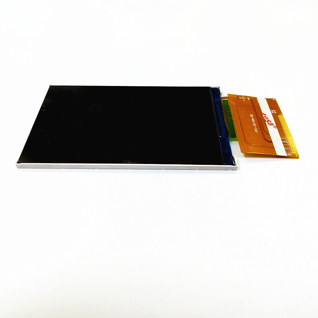 Real shot side view of lcd screen