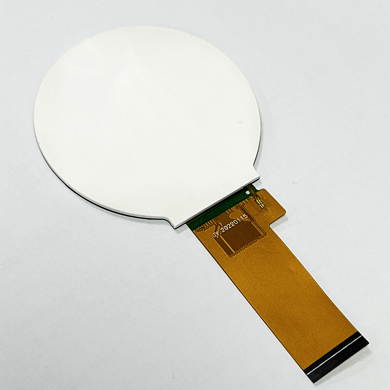 Real shot back view of round lcd module