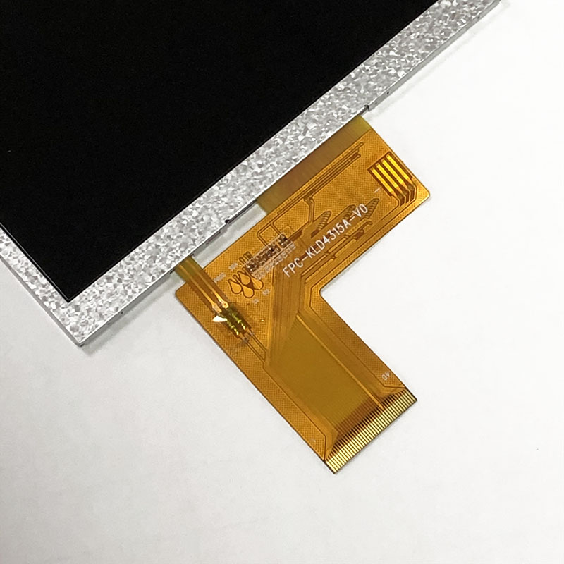 Real shot front view of 4.3 inch lcd display FPC