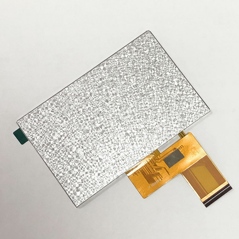 Real shot back view of 4.3 inch lcd display