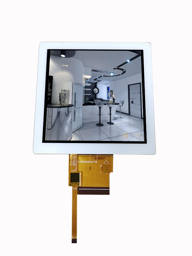 Real shot front view of high brightness lcd screen