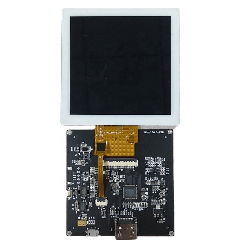 Real shot front view of high brightness lcd screen with HDMI