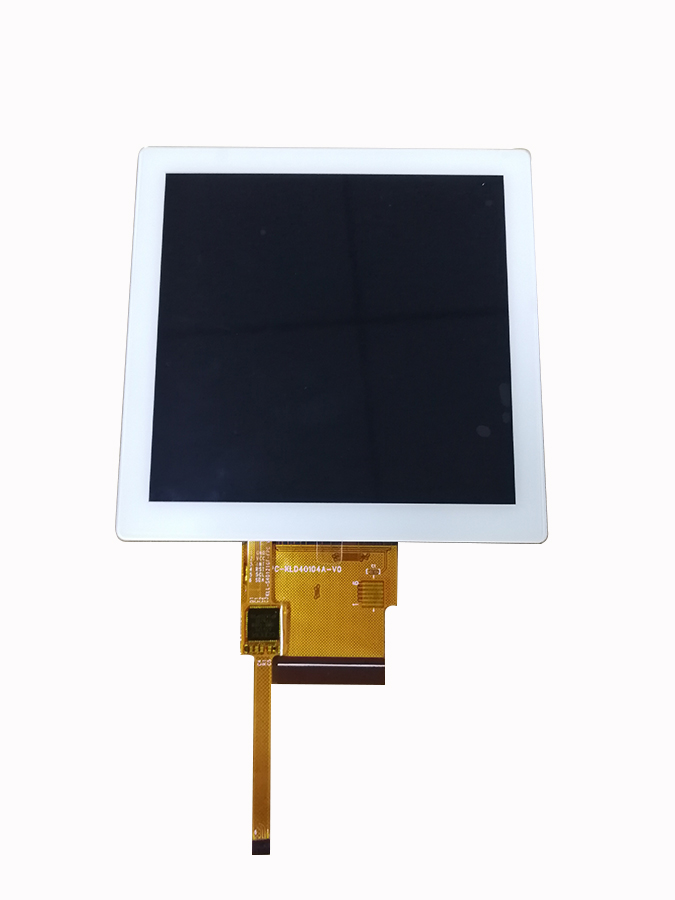 The real shot front view of am oled square panel with CTP