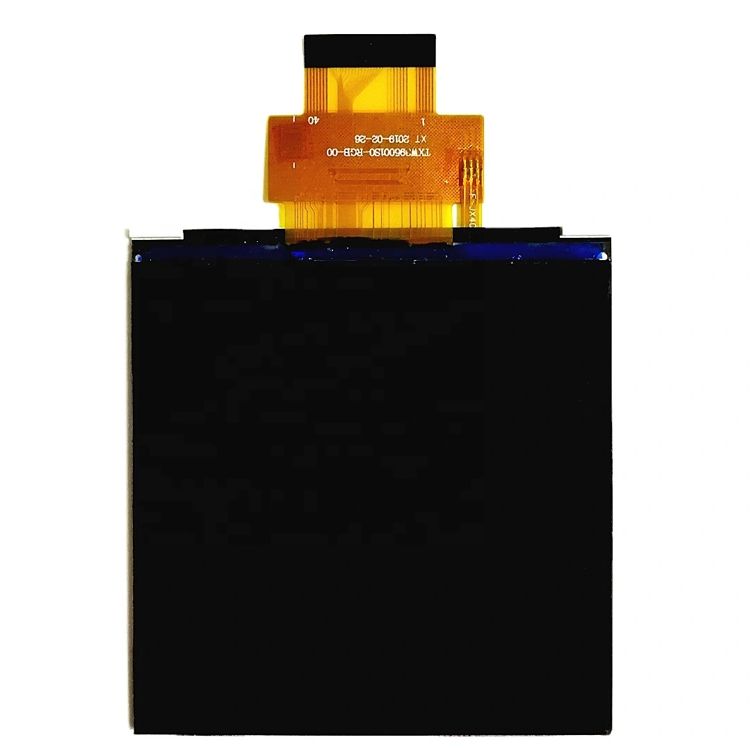 The real shot front view of am oled square panel without TP