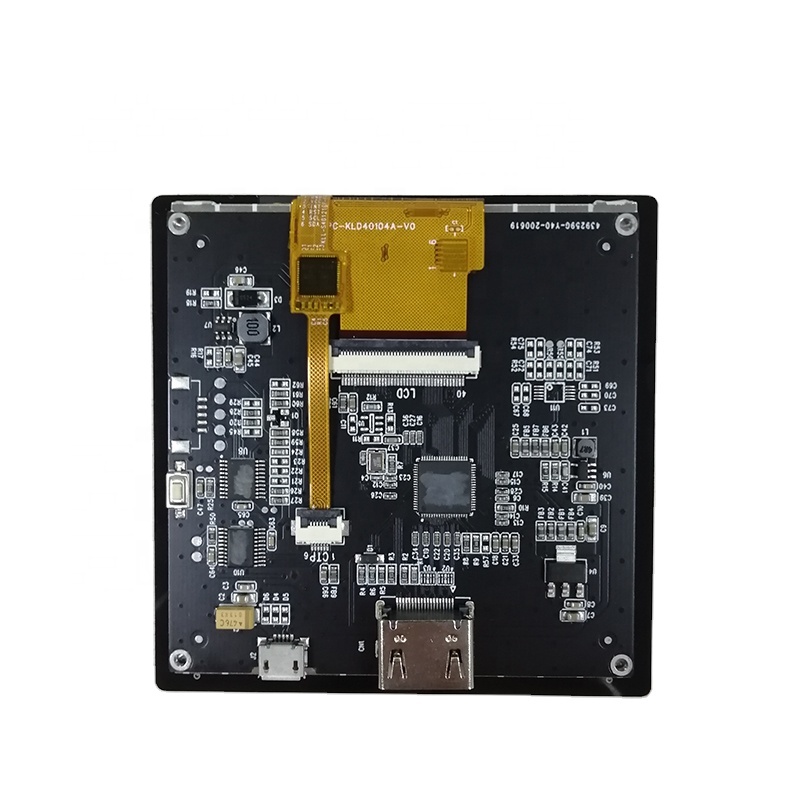 The real shot front view of am oled square panel HDMI