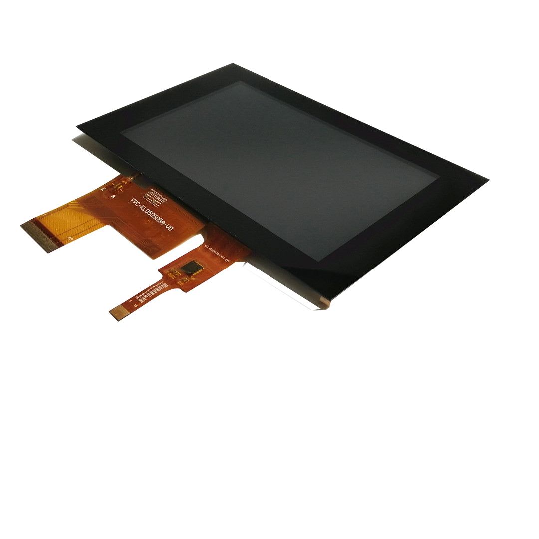 Real shot front view of 5 inch WVGA IPS LCD