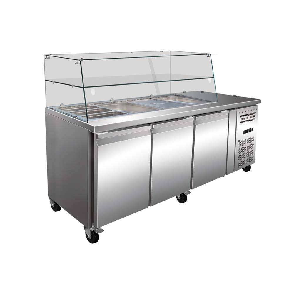 CNJT commercial ventilated refrigerator counter