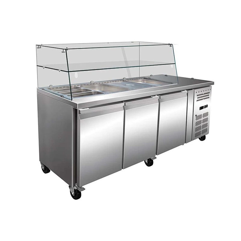 CNJT commercial ventilated refrigerator counter