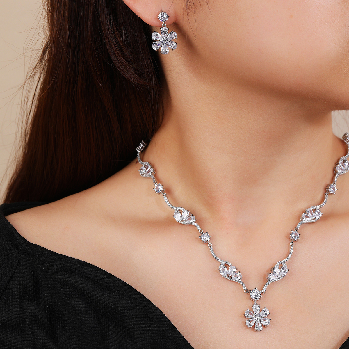 Xuping elegantes platiniertes Set (YS Set-576)
