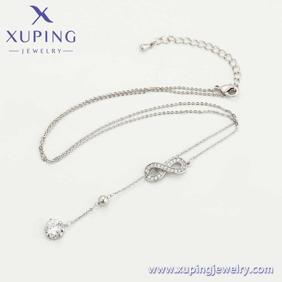 collar infinito plata