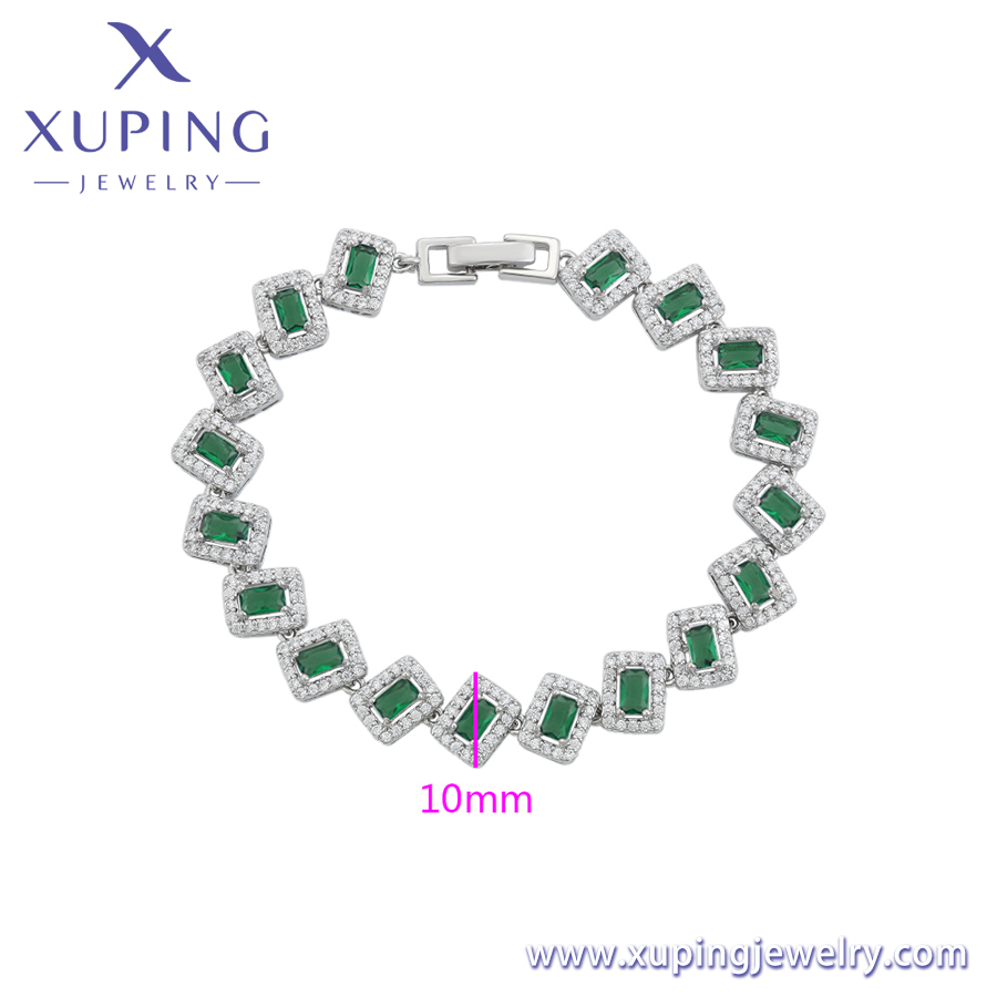 rectangle diamond bracelet