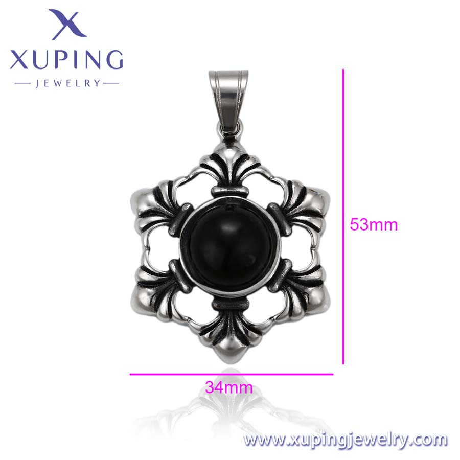 black onyx stone pendant