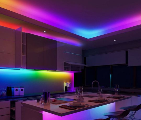 Référence d'application d'éclairage de bande LED intérieure