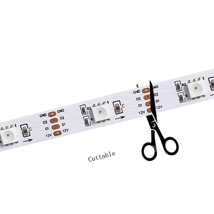DC12V GS8208 adressierbarer LED-Streifen 30 LEDs/m