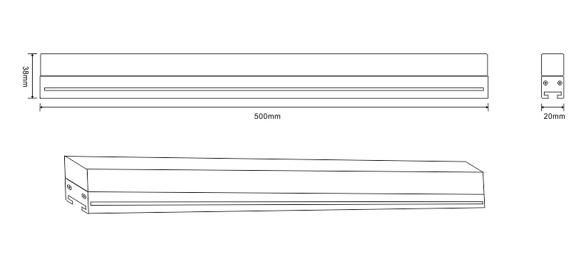 DMX512 96 Leds 3535 RGB Led Linear Light product reference 1