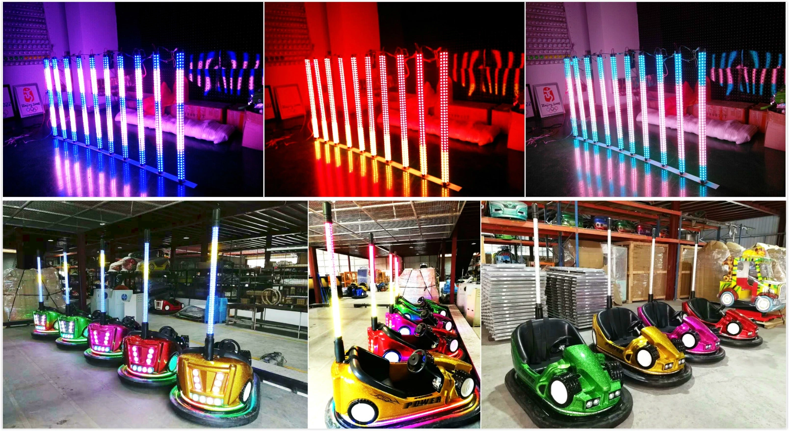 360° Lighting SMD5050 RGB UCS1903 Programmable 3D LED Pixel Tube for Bumper Car (XXA-TUBE-D47/D57)