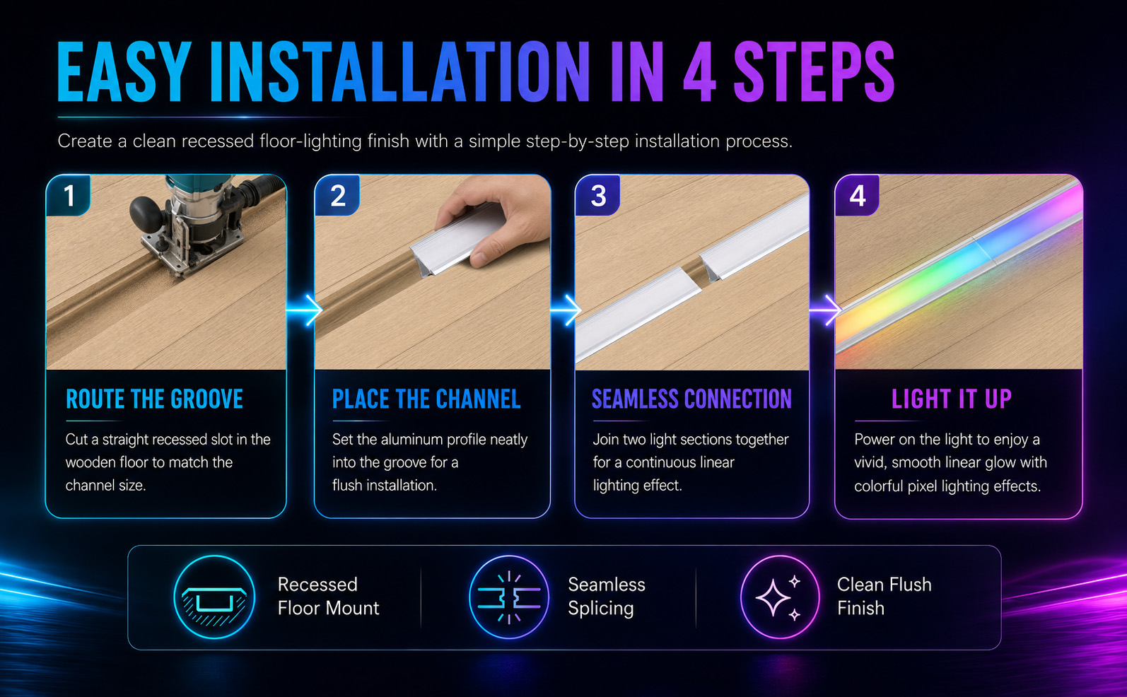 Programmable RGBW Pixel Linear Light For Commercial Decoration