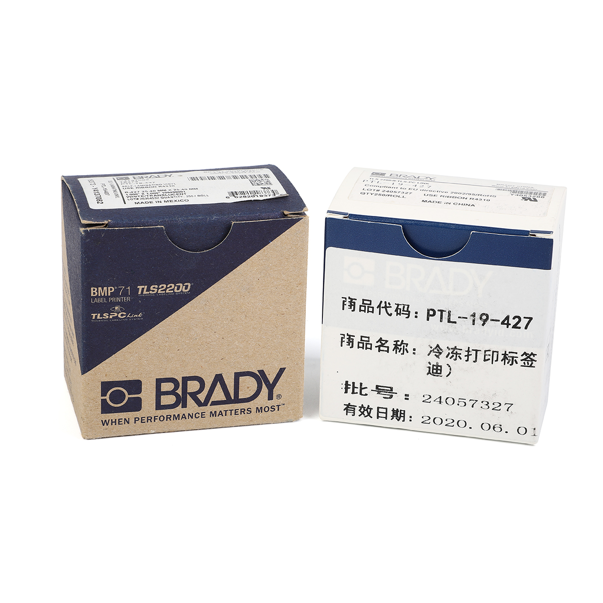 Freeze printing labels