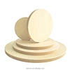 round wooden art boards