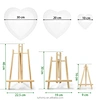 Canvas Panel Heart Shaped With Easel Kit