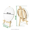 Round  Canvas with Easel for painting display