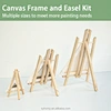 Small Triangular Mini Canvas and Easel Set