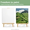 Mini Easel And Canvas