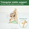 easel stand wood and mini canvas