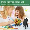 10CM Black Stretched Canvas