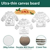 Pre-printed kids painting canvas board