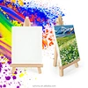 wood easel stand